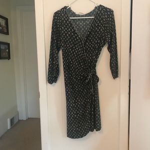 Wrap dress, super comfy and cute!